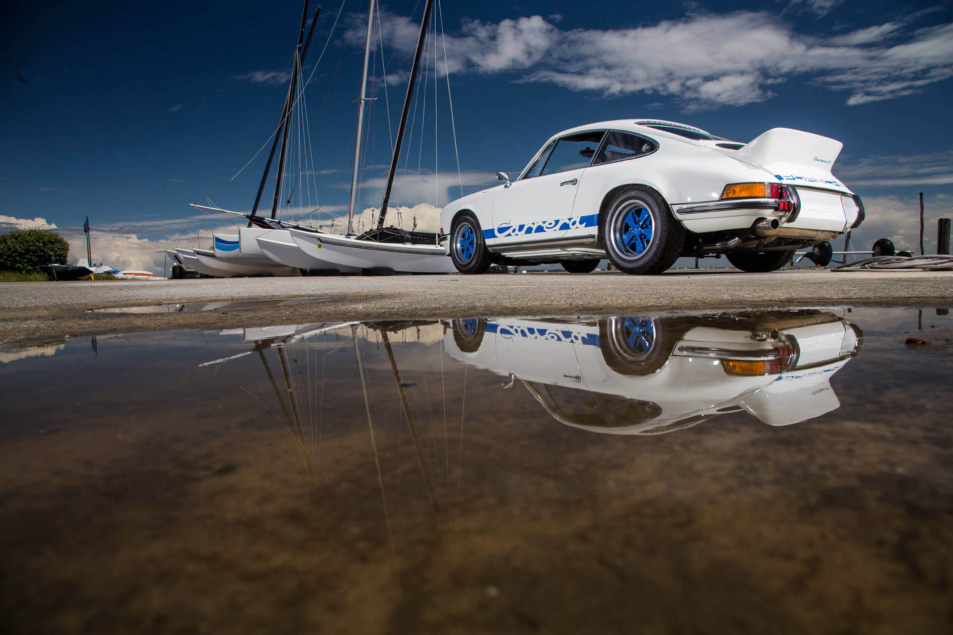 Porsche Heitz 911E blanche