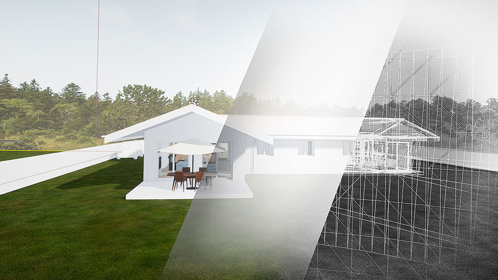 matagon maison plan decoupe réalité virtuelle visite immersive modelisation villas construction bassin arcachon